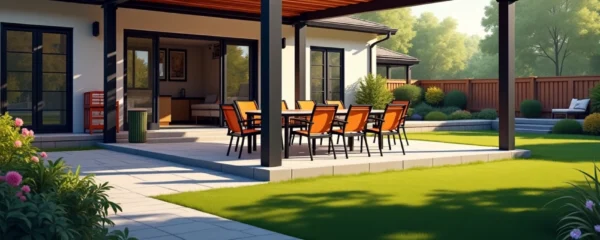 Pergola à toiture fixe