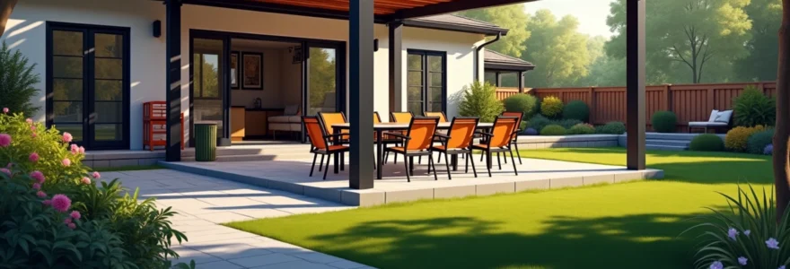 Pergola à toiture fixe